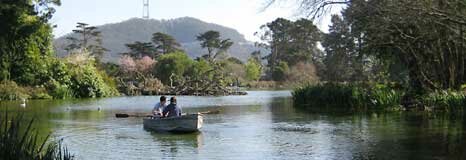 A spring day on Stow Lake in Golden Gate Park