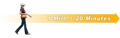 Средняя скорость пешехода – одна миля за 20 минут